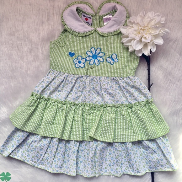Young Hearts Other - Young Hearts Sleeveless Ruffled Dress Size 4